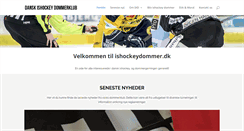 Desktop Screenshot of ishockeydommer.dk
