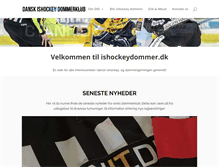 Tablet Screenshot of ishockeydommer.dk